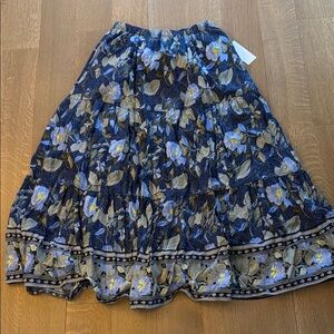 Floral Blue Skirt
